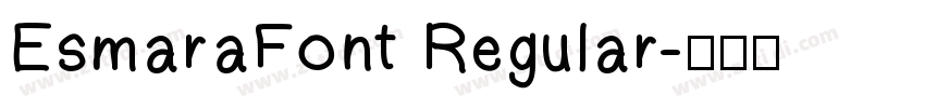 EsmaraFont Regular字体转换